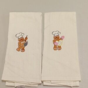 Nwot embroidered dish towels